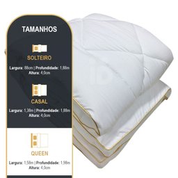 Pillow Top Pluma Protetor Colchão Macio Cama Queen 158x198 - 6