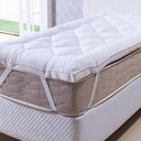 Ver imagem 1 de Pillow Top Pluma Protetor Colchão Macio Cama Queen 158x198