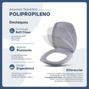 Ver imagem 5 de Assento Sanitário Polipropileno Onix Branco para Vaso Onix
