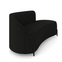 Ver imagem 6 de Sofá 3 Lugares Orgânico 180cm Pé Ferro Preto Morgan Veludo Preto D03 - D’Rossi