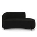 Ver imagem 5 de Sofá 3 Lugares Orgânico 180cm Pé Ferro Preto Morgan Veludo Preto D03 - D’Rossi