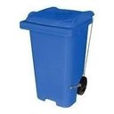 Ver imagem 4 de Kit 2 Contentor Plástico Lixeira Gari 240l com Pedal em Aço Cor:laranja