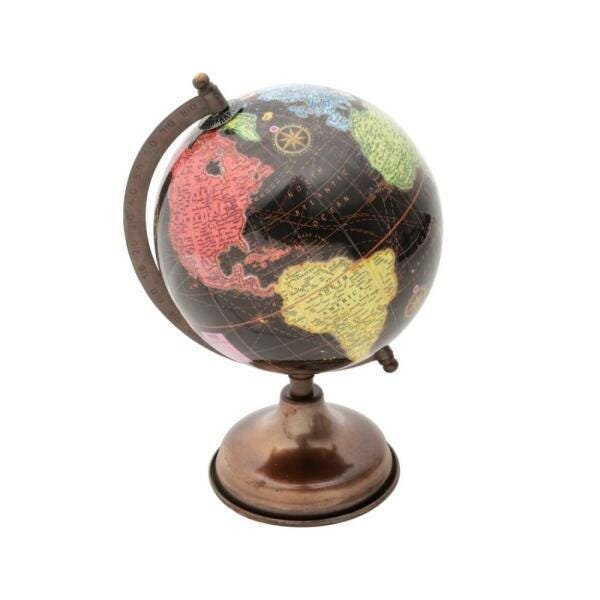 Globo decorativo preto 16cm - 1