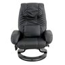 Poltrona de Massagem Grenaa Elétrica Reclinável Giratória Pu Preta - Gran Belo - 5