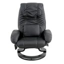 Ver imagem 5 de Poltrona de Massagem Grenaa Elétrica Reclinável Giratória Pu Preta - Gran Belo