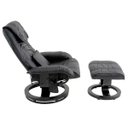 Ver imagem 3 de Poltrona de Massagem Grenaa Elétrica Reclinável Giratória Pu Preta - Gran Belo