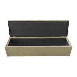 Calçadeira Baú Ester Recamier Sapateira 1,95 cm Suede Nude - 2