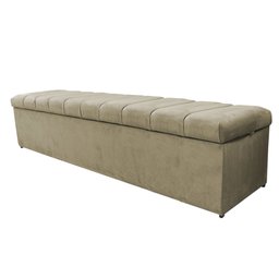 Calçadeira Baú Ester Recamier Sapateira 1,95 cm Suede Nude - 4
