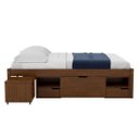 Ver imagem 5 de Cama Casal Multifuncional Madeira Maciça 6 Gavetas Charme Inter Link