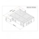 Ver imagem 4 de Cama Casal Multifuncional Madeira Maciça 6 Gavetas Charme Inter Link