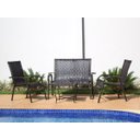 Ver imagem 3 de Conjunto 2 Cadeiras, Namoradeira e Mesa - Área externa, Jardim, Piscina Fibra Sintética - Argila
