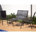 Ver imagem 2 de Conjunto 2 Cadeiras, Namoradeira e Mesa - Área externa, Jardim, Piscina Fibra Sintética - Argila