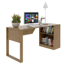Ver imagem 3 de Mesa para Escritório 160cm com 2 Prateleiras Reversível ME4182 Amêndoa Tecnomobili