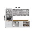 Ver imagem 5 de Cozinha Completa Americana 7 Peças (2 Armários + 1 Paneleiro + 2 Balcões + 2 Complementos) C5p46