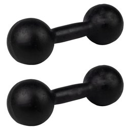 Par Halter Bola Pintado 3kg para Ginastica e Musculação - 2