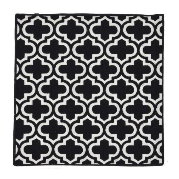 Capa Almofada Preto 45cm - 1