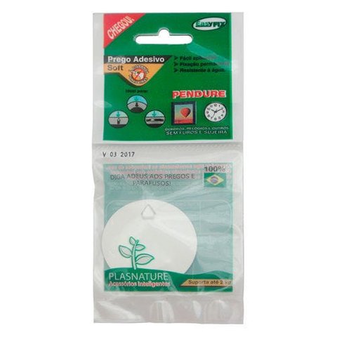 Prego adesivo EasyFix Steel capacidade até 2kg com 03 peças