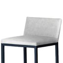 Ver imagem 3 de Kit 2 Banquetas Alta C/ Encosto e Apoio de Pés Courino Área Gourmet Base Preta - Twdecora