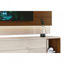 Ver imagem 5 de Rack com Painel Delux 2.2 com Led Off White com Natural - Moveisaqui