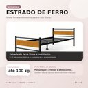 Ver imagem 2 de Cama Infanto Juvenil Solteiro Lilly Klm Store