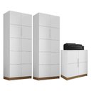 Ver imagem 1 de Kit Conjunto Para Escritório 3 Peças Cubic Branco Caemmun