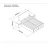 Cama Queen 2 Mesa de Cabeceiras e 6 Gavetas Madeira Maciça Confort Inter Link - 3