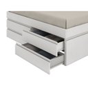 Ver imagem 7 de Cama Queen 2 Mesa de Cabeceiras e 6 Gavetas Madeira Maciça Confort Inter Link