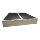 Ver imagem 7 de Cama Box Baú Queen com Blindagem Fabricação Própria Blindada - Suede - Bege