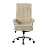 Cadeira de Escritório Presidente Munique Bege Mola Ensacada Conforsit 4810 - 2