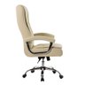Cadeira de Escritório Presidente Munique Bege Mola Ensacada Conforsit 4810 - 3