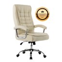 Ver imagem 1 de Cadeira de Escritório Presidente Munique Bege Mola Ensacada Conforsit 4810