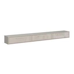 Rack Suspenso Grécia 2.20 Cm Sala de Estar/quarto - Lukaliam Móveis - Off White Perolizado - 6