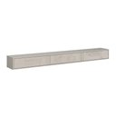 Ver imagem 6 de Rack Suspenso Grécia 2.20 Cm Sala de Estar/quarto - Lukaliam Móveis - Off White Perolizado