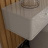 Rack Suspenso Grécia 2.20 Cm Sala de Estar/quarto - Lukaliam Móveis - Off White Perolizado - 3