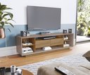 Ver imagem 1 de Rack Madrid 2 Gavetas Kappesberg M940 para TV 60 Polegadas Cor Nogueira Fendi