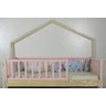Cama Infantil Solteirão Base Moldura Colorida Madeira Maciça Pinus Grade Vertical - 1