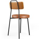 Ver mais imagens de Kit 04 Cadeiras Decorativas Estofada Para Sala Jantar Barcelona L02 Couríssimo Whisky Camel - Lyam