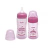 Kit 02 Mamadeiras Kuka Essencial Bico Universal Antivazamento 330ml e 240ml Rosa - 1
