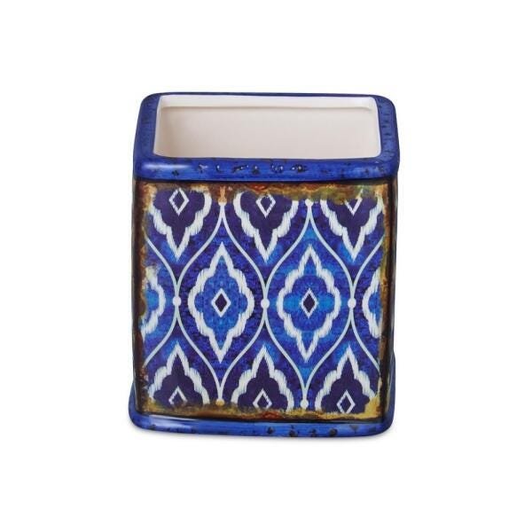 Mini Cachepot Azul e Branco 03 - 1
