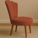 Ver imagem 2 de Conjunto 2 Cadeiras Estofadas Sala de Jantar Anna Suede Terracota