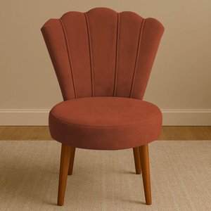 Conjunto 2 Cadeiras Estofadas Sala de Jantar Anna Suede Terracota