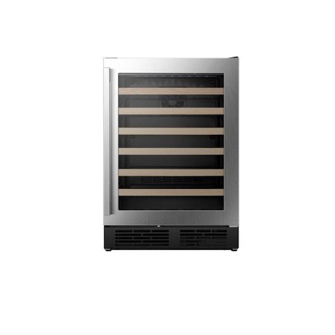 Adega de Vinho Hisense Hwl-54W1ANQRI 54 Garrafas Vidro Duplo Inox 110V