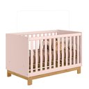 Ver imagem 1 de Berço Mini Cama 2 em 1 Quarto Infantil Bebê Q Encanto Slim 4315 Qmovi Rosa - Qmovi
