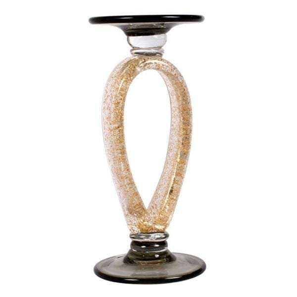 Candelabro de vidro 27cm - 1