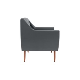 Poltrona Decorativa Veneza Veludo Cinza B-425 - 3 Poltrona Decorativa Veneza Veludo Cinza B-425 - 3