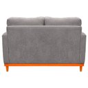Ver imagem 5 de Sofa Berlim 2 Lugares Base de Madeira Tecido Impermeável Cinza Inox