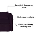 Ver imagem 4 de Poltrona Decorativa Sala Recepção Escritório Veludo Alana Cor Roxo