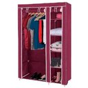 Ver imagem 1 de Armario Portatil Guarda Roupa 5 Niveis Cabideiro Organizador Roupas Casacos Sapatos Brinquedos Verme