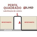 Ver mais imagens de Perfil Quadrado, Aço Inox 304, Escovado - 12 X 12 X 900 Mm