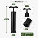 Ver mais imagens de Bomba Vacuo para Saco Organizador Succao Manual Retira Ar Volume Roupas Economizar Espaco Enxoval Vi